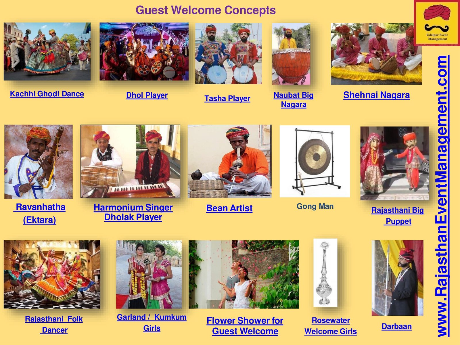 Guest Welcome Concepts — Welcome service for Udaipur wedding and destination events in Rajasthan
