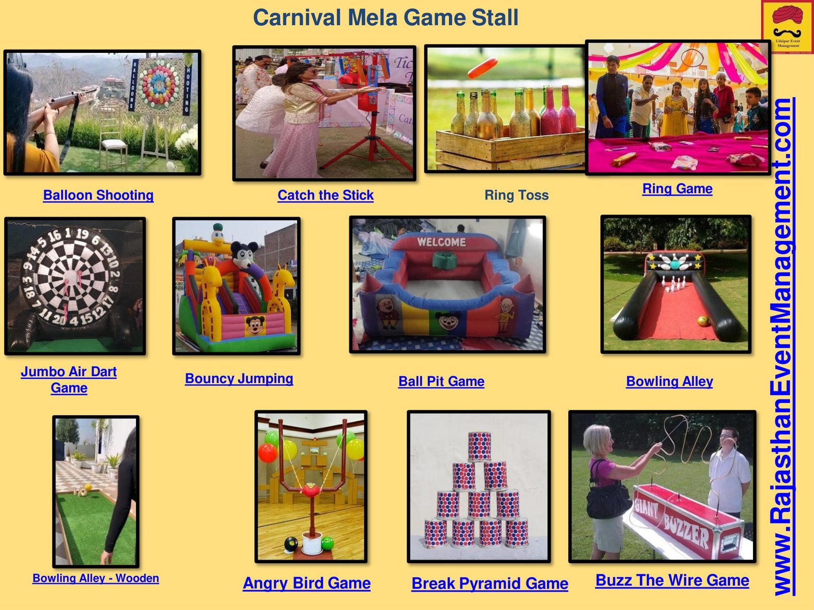 Carnival Mela Game Stall — Entertainment service for Udaipur wedding and destination events in Rajasthan
