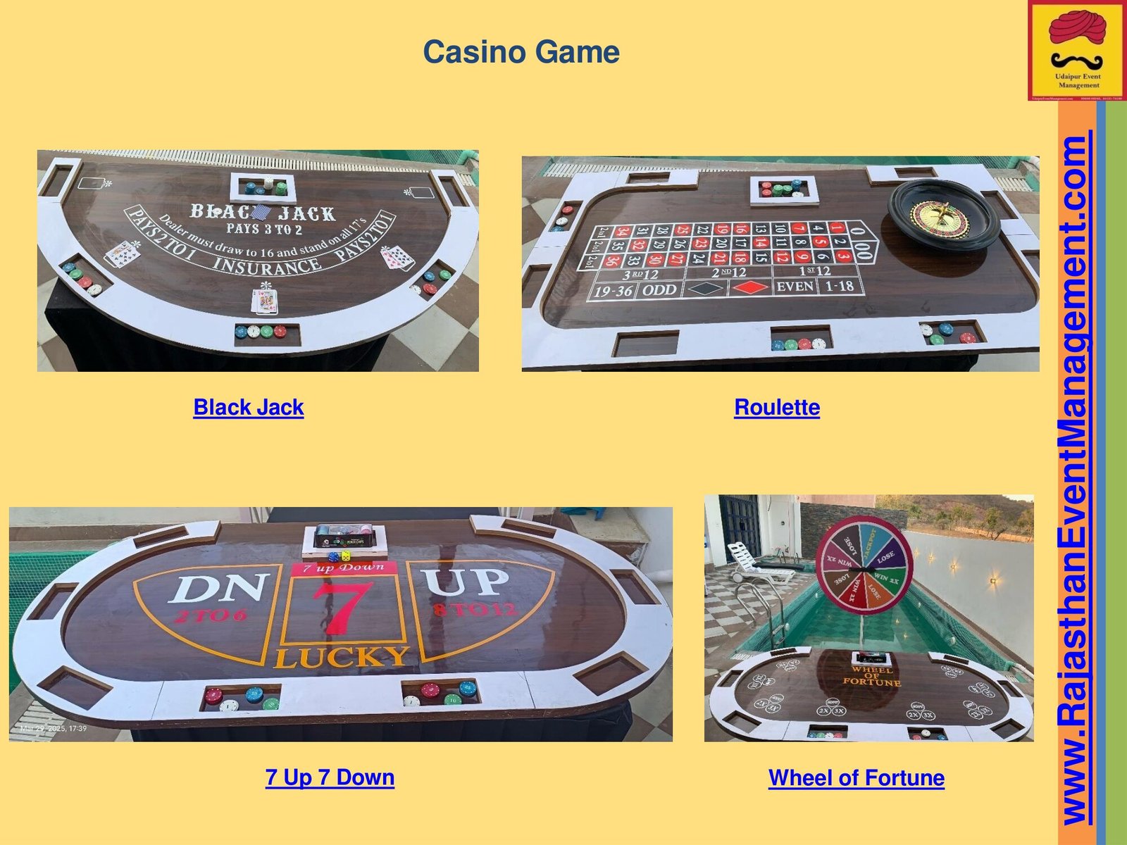 Casino Game — Entertainment service for Udaipur wedding and destination events in Rajasthan