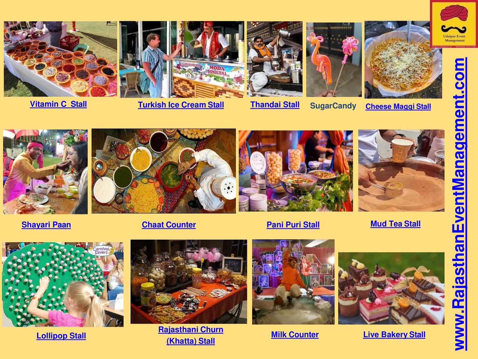 Fun Food Stalls — Other service for Udaipur wedding and destination events in Rajasthan