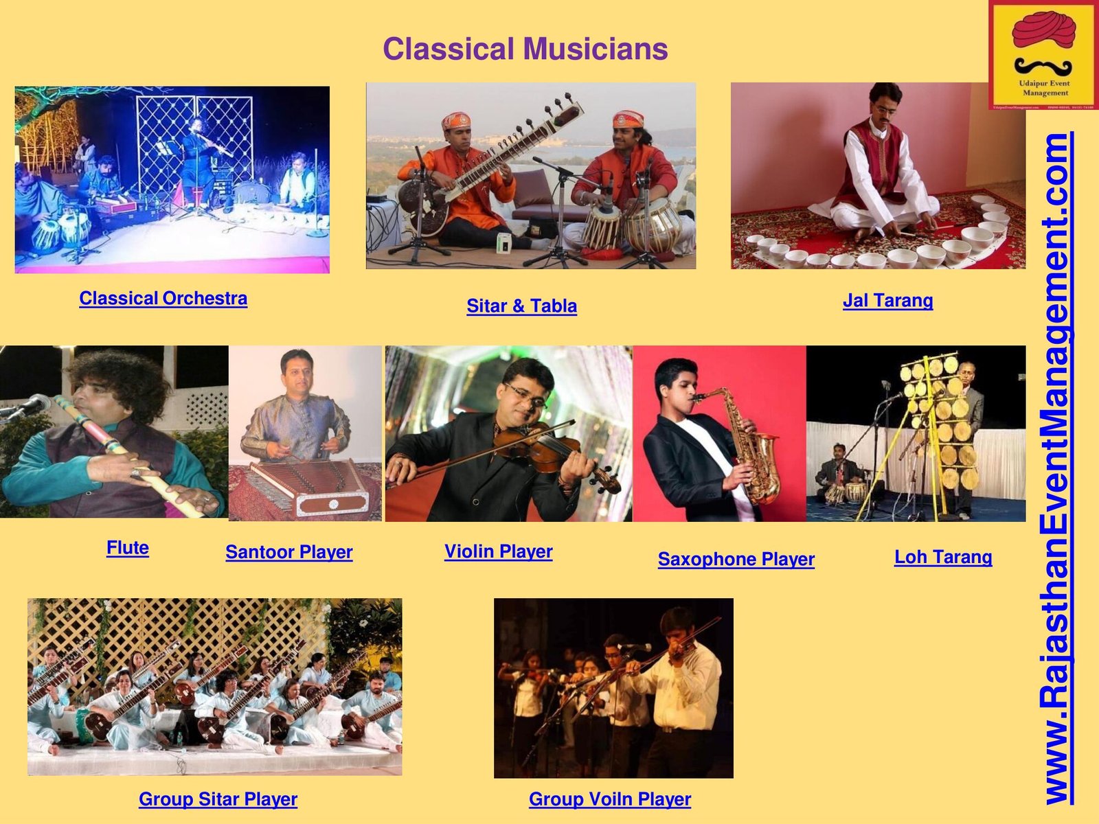 Classical Musicians — Music service for Udaipur wedding and destination events in Rajasthan