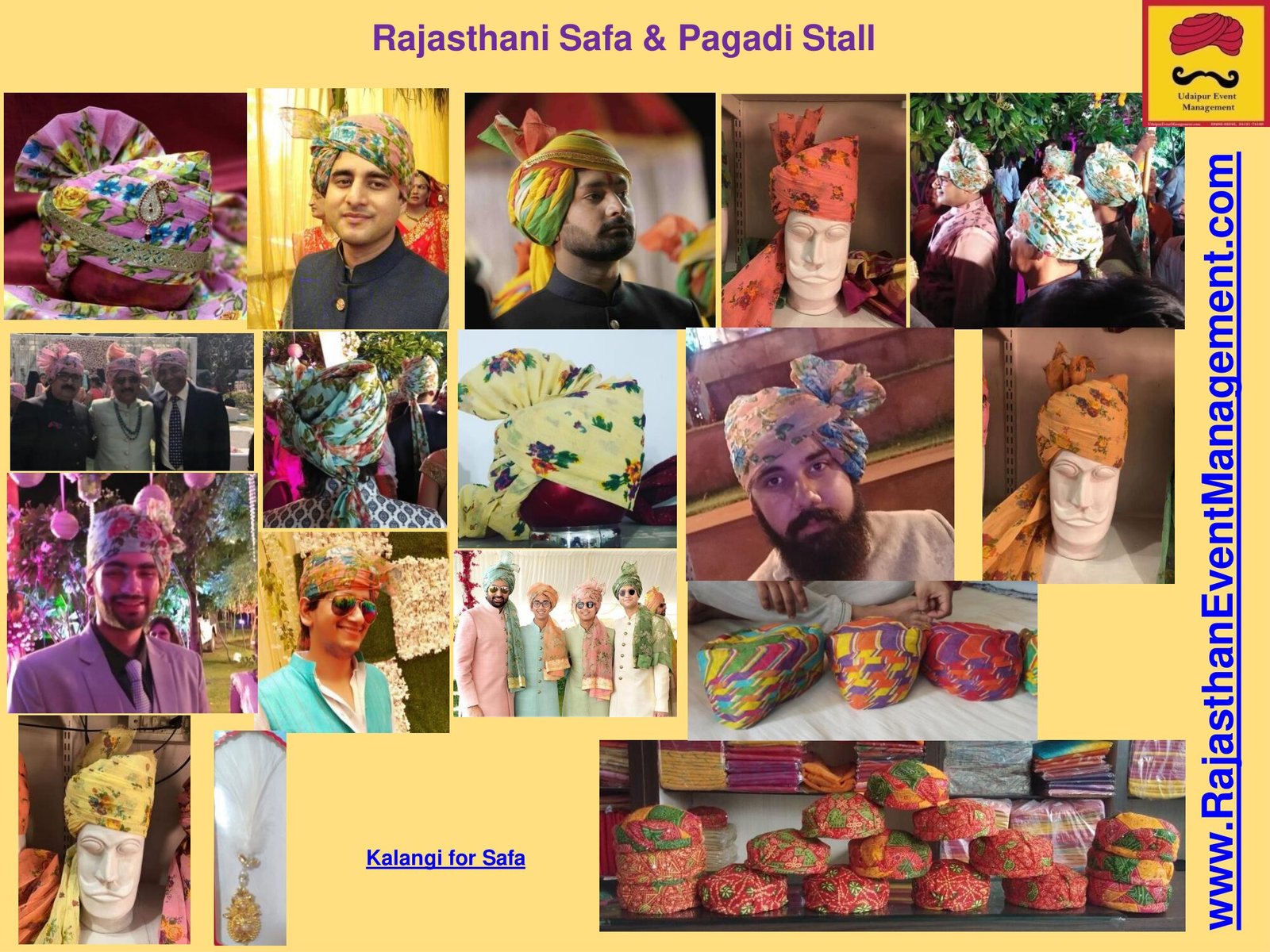 Rajasthani Safa & Pagadi Stall — Welcome service for Udaipur wedding and destination events in Rajasthan
