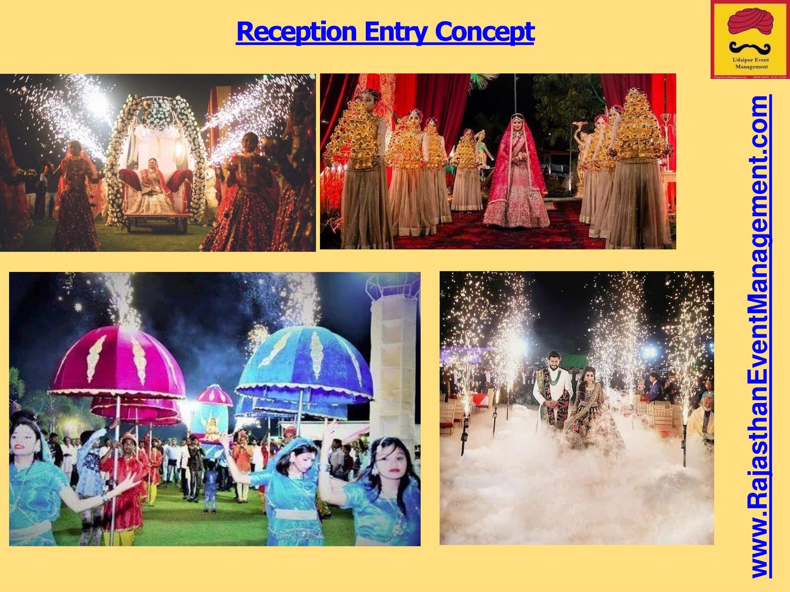 Reception Entry Concept — Welcome service for Udaipur wedding and destination events in Rajasthan