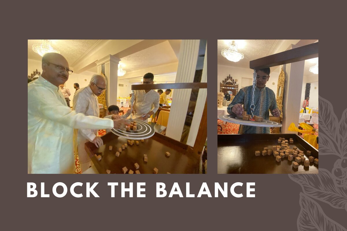 Block The Balance game stall on rent in Udaipur for birthday parties, wedding carnival and mehendi mela — Premium wooden games
