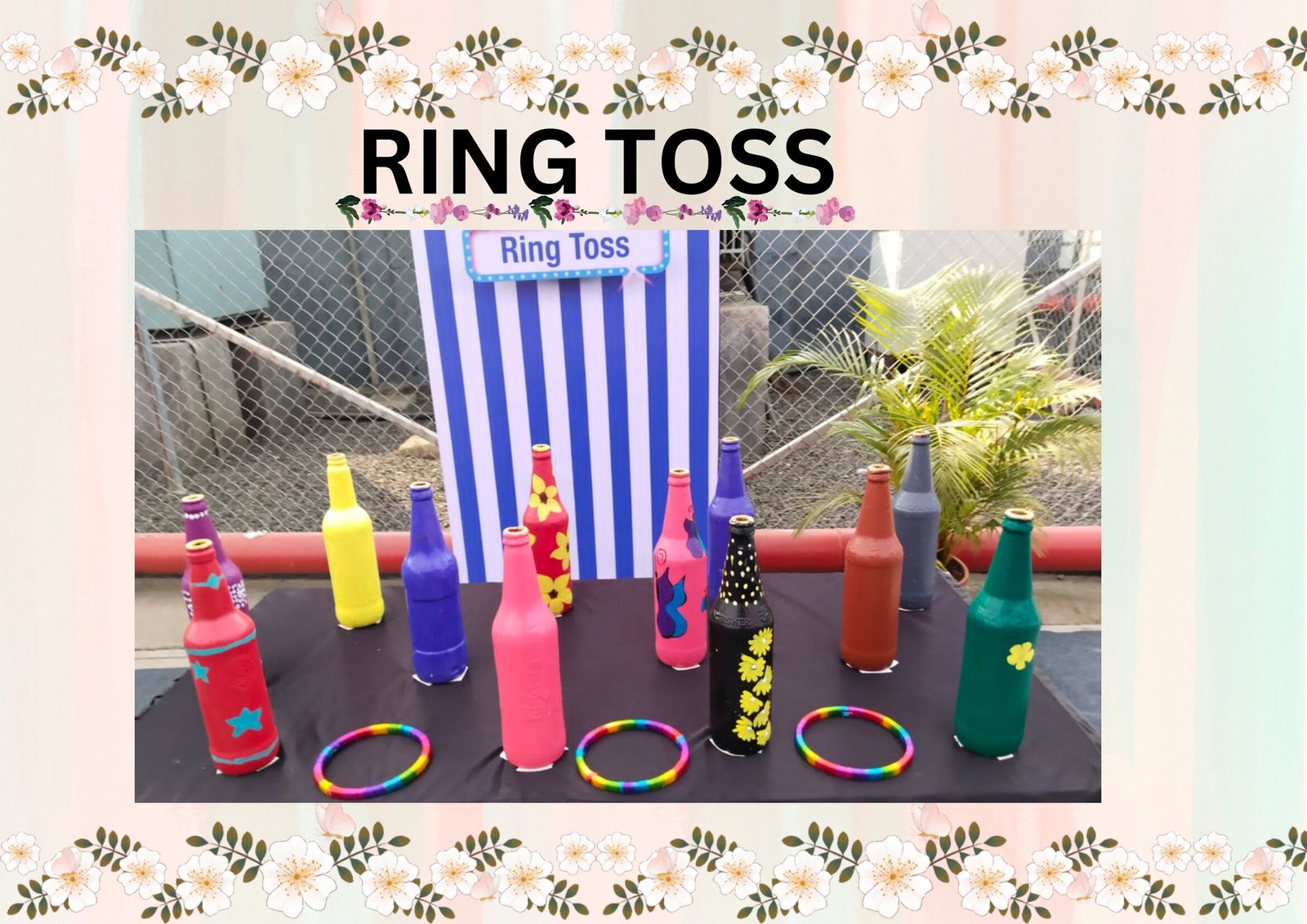 Ring Toss game stall on rent in Udaipur for birthday parties, wedding carnival and mehendi mela — Carnival game stalls