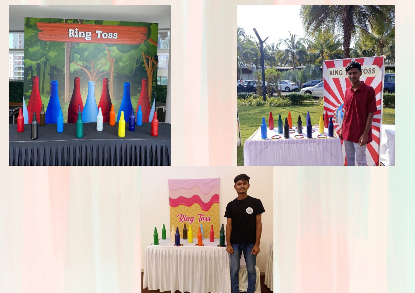 Ring Toss game stall on rent in Udaipur for birthday parties, wedding carnival and mehendi mela — Carnival game stalls
