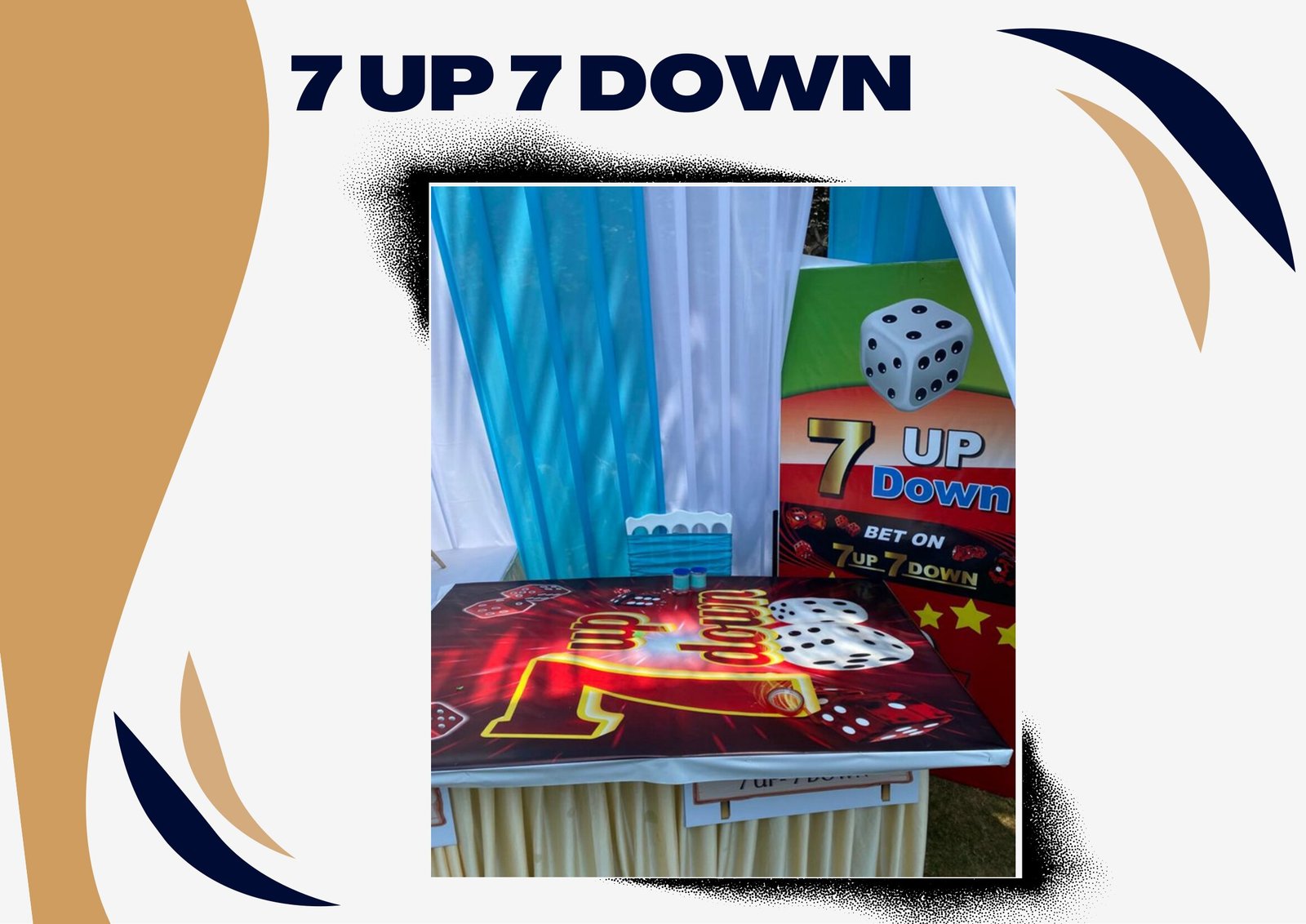 7 Up 7 Down game stall on rent in Udaipur for birthday parties, wedding carnival and mehendi mela — Carnival game stalls