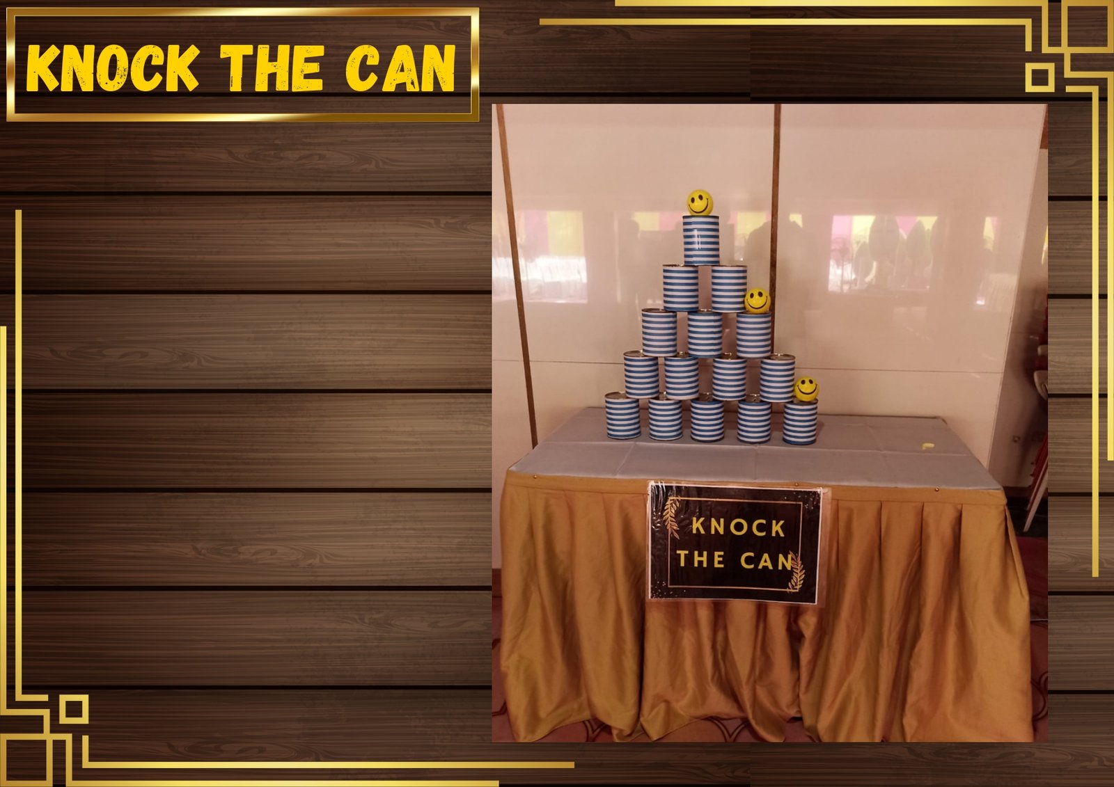 Knock The Can game stall on rent in Udaipur for birthday parties, wedding carnival and mehendi mela — Carnival game stalls