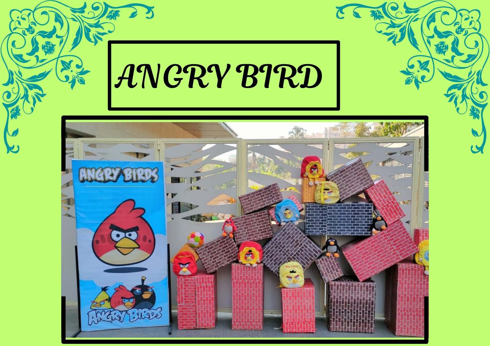 Angry Bird game stall on rent in Udaipur for birthday parties, wedding carnival and mehendi mela — Carnival game stalls