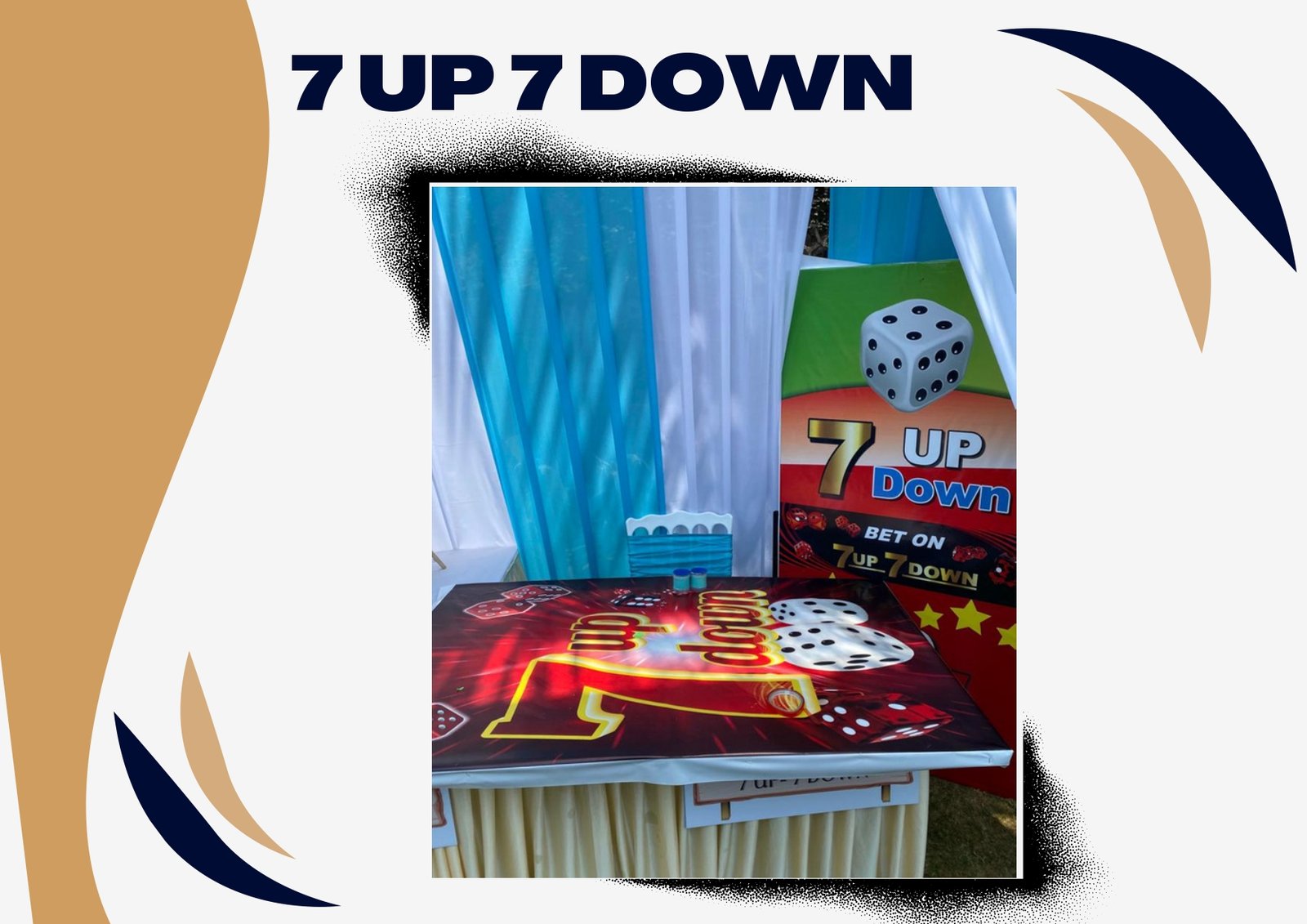 7 Up 7 Down game stall on rent in Udaipur for birthday parties, wedding carnival and mehendi mela — Carnival game stalls
