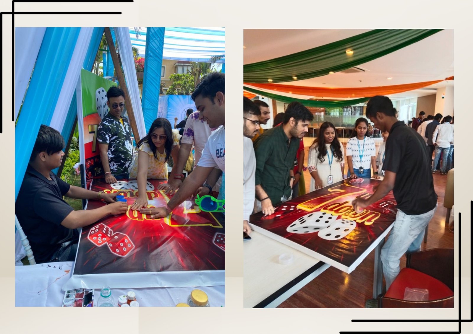 7 Up 7 Down game stall on rent in Udaipur for birthday parties, wedding carnival and mehendi mela — Carnival game stalls