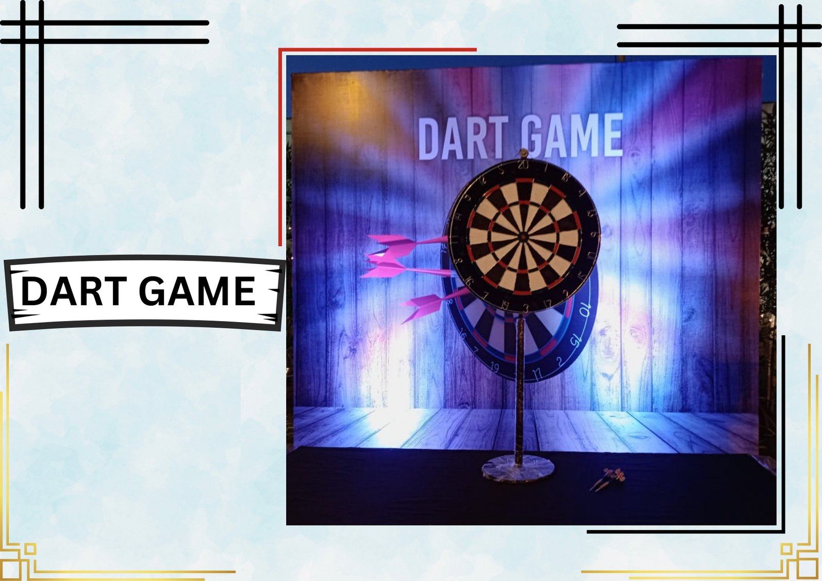 Dart Game game stall on rent in Udaipur for birthday parties, wedding carnival and mehendi mela — Carnival game stalls