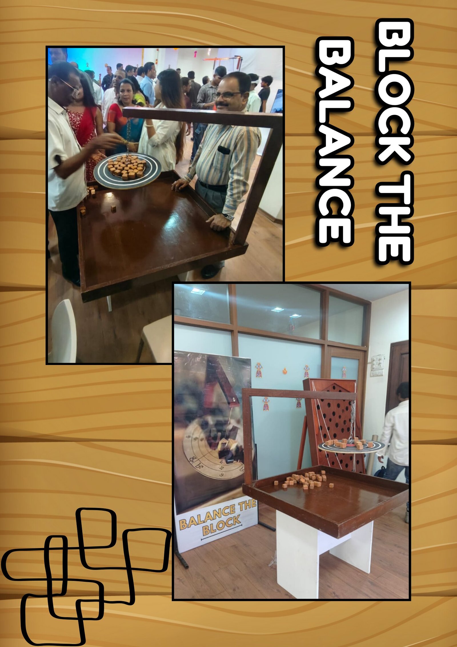 Block The Balance game stall on rent in Udaipur for birthday parties, wedding carnival and mehendi mela — Wooden skill games