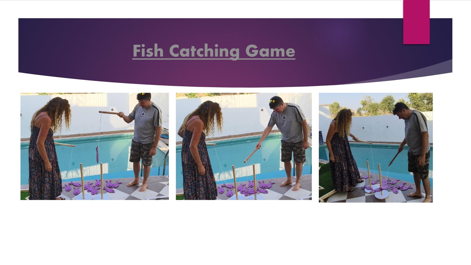 Fish Catching Game game stall on rent in Udaipur for birthday parties, wedding carnival and mehendi mela — Wooden carnival games