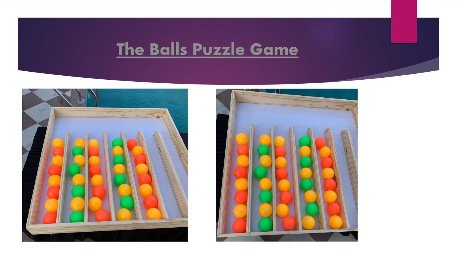 The Balls Puzzle Game game stall on rent in Udaipur for birthday parties, wedding carnival and mehendi mela — Wooden carnival games