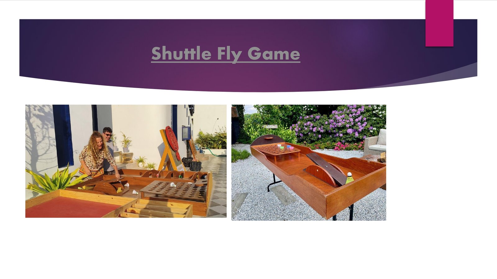Shuttle Fly Game game stall on rent in Udaipur for birthday parties, wedding carnival and mehendi mela — Wooden carnival games