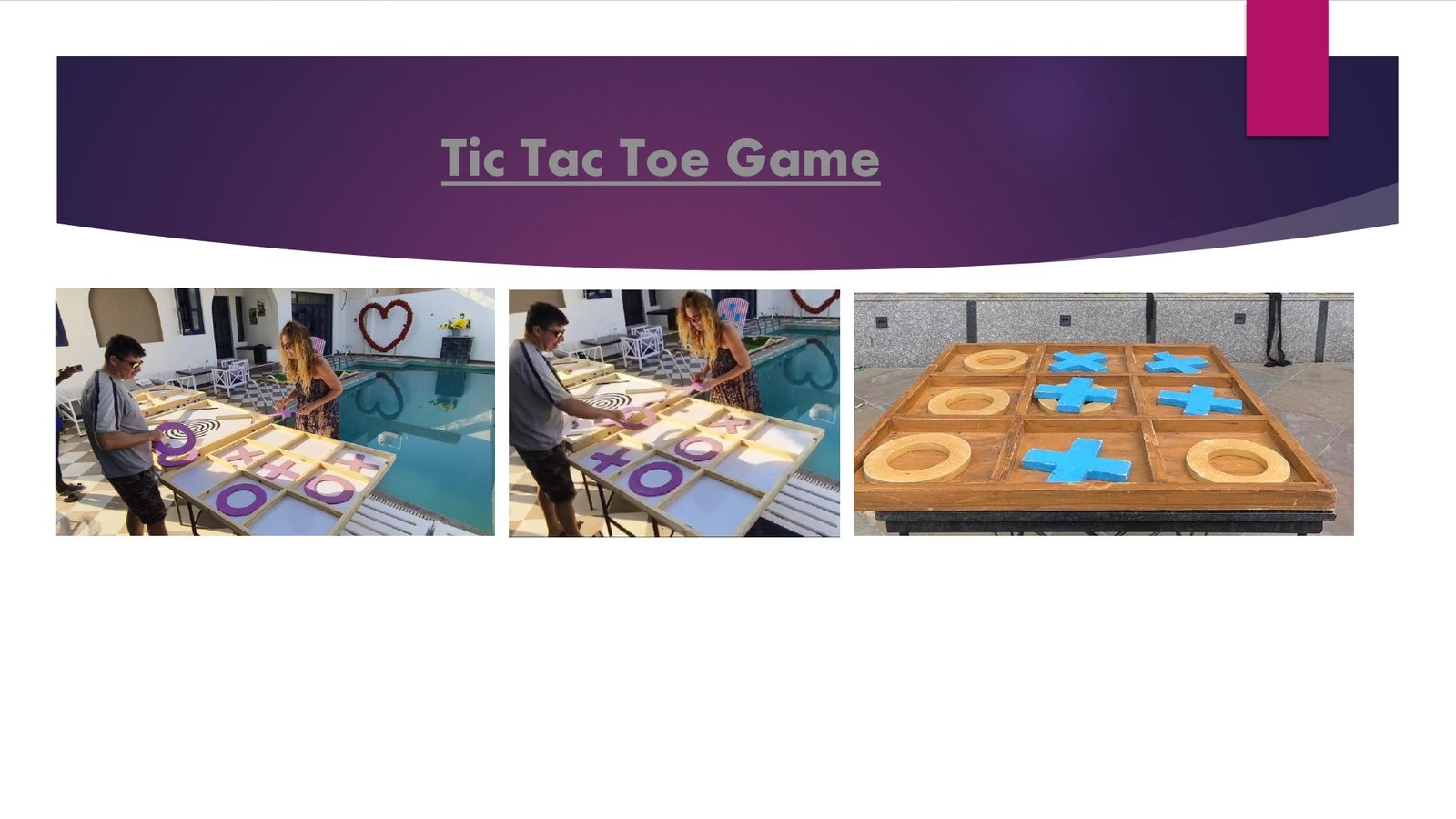 Tic Tac Toe Game game stall on rent in Udaipur for birthday parties, wedding carnival and mehendi mela — Wooden carnival games