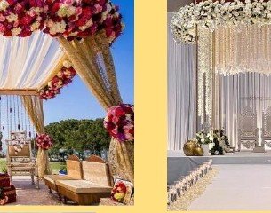 White Garland Mandap - Udaipur Birthday Planner