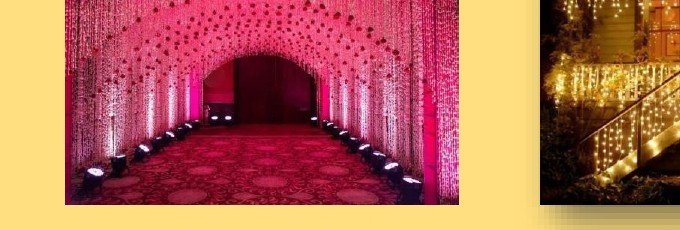 Pink Light Entry Tunnel - Udaipur Birthday Planner