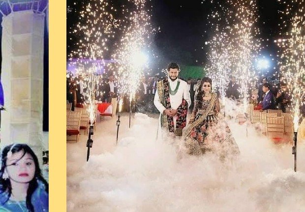Fog & Sparkler Aisle - Udaipur Birthday Planner