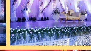 Draped Fabric Stage - Udaipur Birthday Planner